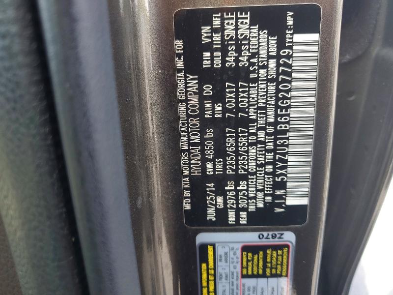 Продаж на аукціоні авто 2014 Hyundai Santa Fe Sport, vin: 5XYZU3LB6EG207729, номер лоту: 54260986