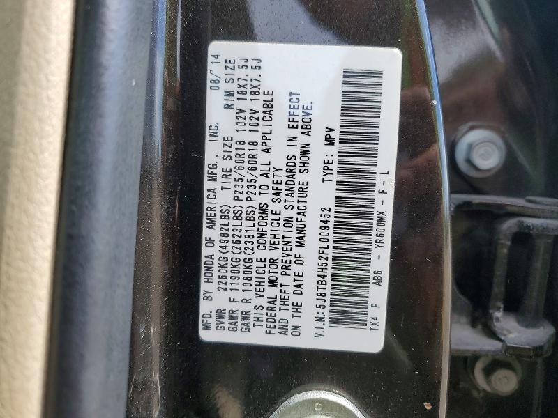 Aukcja sprzedaży 2015 Acura Rdx, vin: 5J8TB4H52FL009452, numer aukcji: 53019166