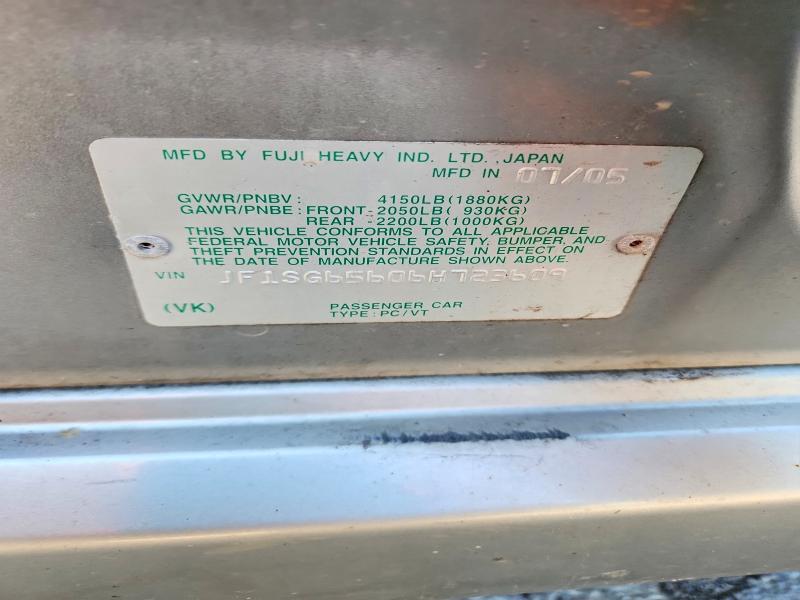 53007306 :رقم المزاد ، JF1SG65606H723609 vin ، 2006 Subaru Forester مزاد بيع