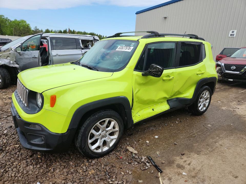 2017 Jeep Renegade მანქანა იყიდება აუქციონზე, vin: ZACCJABB9HPE92743, აუქციონის ნომერი: 53527976