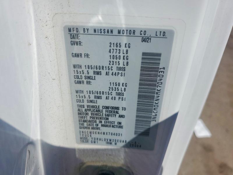 Aukcja sprzedaży 2021 Nissan Nv200, vin: 3N6CM0KN4MK704031, numer aukcji: 54105046