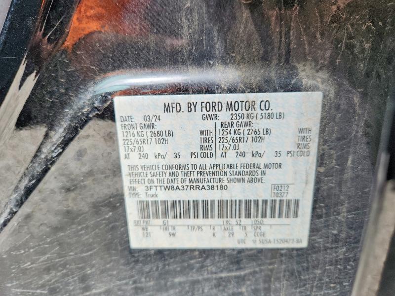 Продажа на аукционе авто 2024 Ford Maverick, vin: 3FTTW8A37RRA38180, номер лота: 52515926