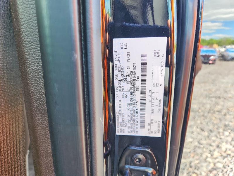 Продажа на аукционе авто 2021 Ford F150, vin: 1FTFW1E87MFA81577, номер лота: 52269866