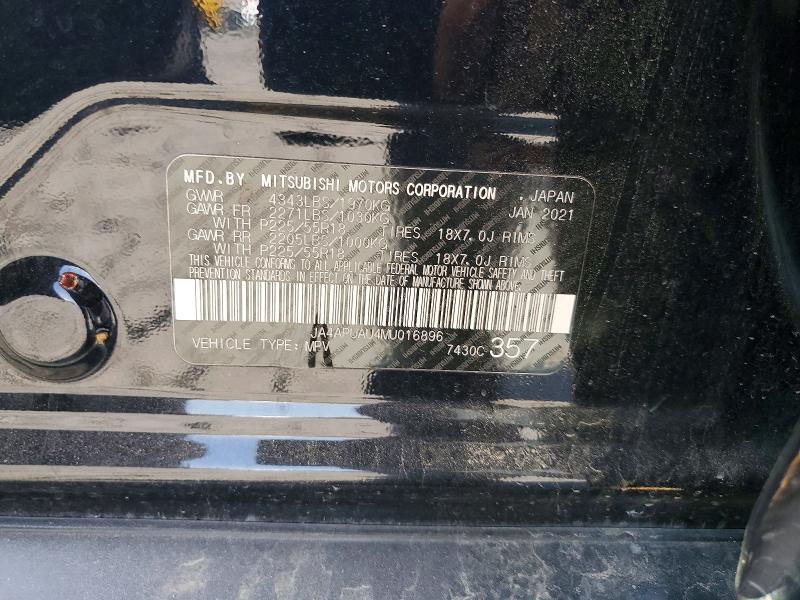 Продажа на аукционе авто 2021 Mitsubishi Outlander Sport, vin: JA4APUAU4MU016896, номер лота: 54696676