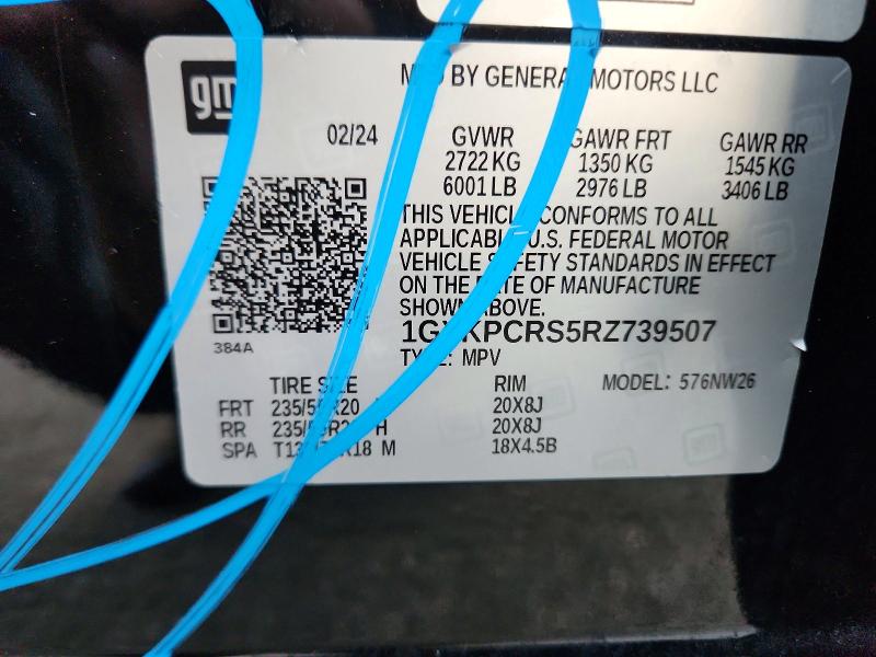 Продаж на аукціоні авто 2024 Cadillac Xt6, vin: 1GYKPCRS5RZ739507, номер лоту: 54907656