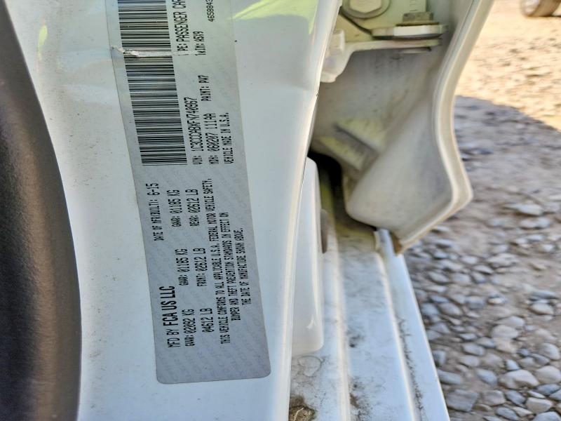 Продаж на аукціоні авто 2015 Chrysler 200, vin: 1C3CCCABXFN740967, номер лоту: 52213866