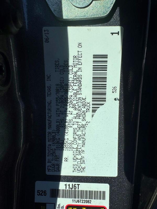 Aukcja sprzedaży 2013 Toyota Tundra, vin: 5TFUM5F17DX049342, numer aukcji: 54094626