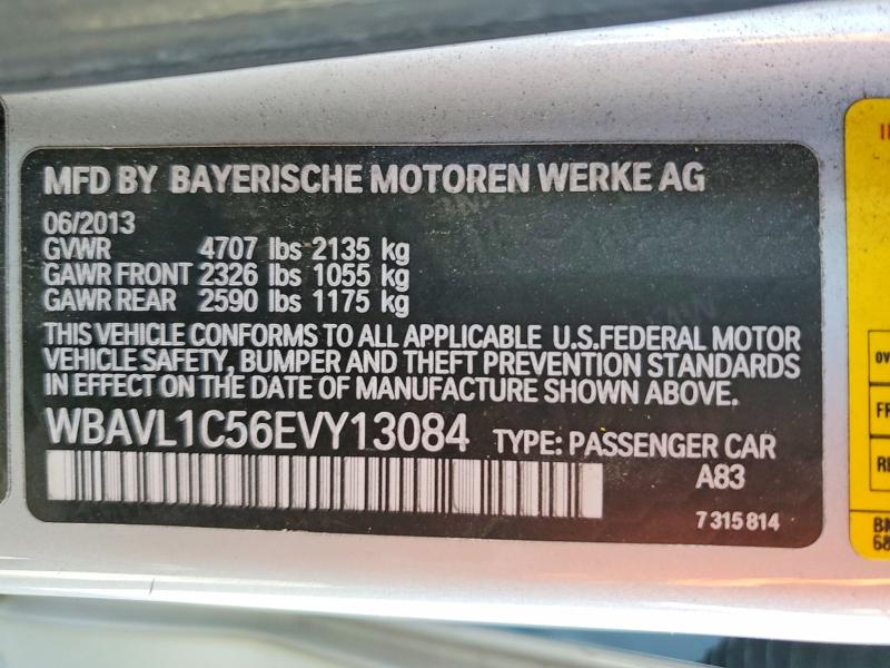 Продаж на аукціоні авто 2014 Bmw X1, vin: WBAVL1C56EVY13084, номер лоту: 51904896