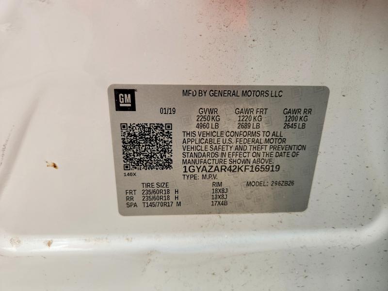 Aukcja sprzedaży 2019 Cadillac Xt4, vin: 1GYAZAR42KF165919, numer aukcji: 53890896