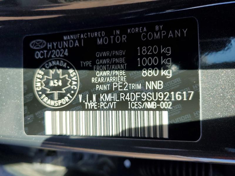 52297806 :رقم المزاد ، KMHLR4DF9SU921617 vin ، 2025 Hyundai Elantra مزاد بيع