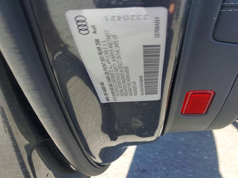 2021 Audi S4 მანქანა იყიდება აუქციონზე, vin: WAUB4AF44MA086486, აუქციონის ნომერი: 53836316