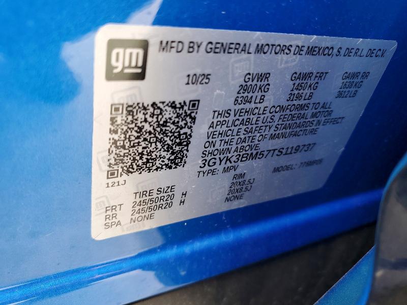 2026 Cadillac Optiq მანქანა იყიდება აუქციონზე, vin: 3GYK3BM57TS119737, აუქციონის ნომერი: 53804006