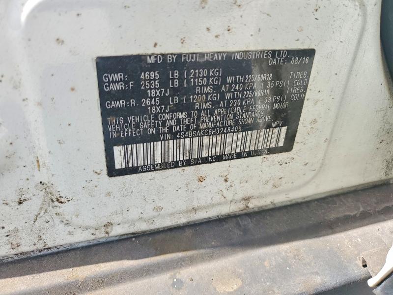 Продаж на аукціоні авто 2017 Subaru Outback, vin: 4S4BSAKC6H3248405, номер лоту: 53754186