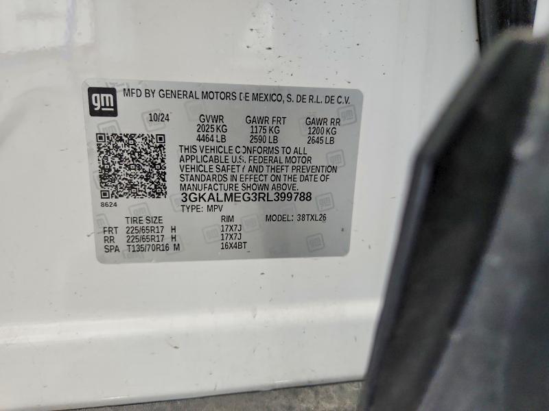 55351666 :رقم المزاد ، 3GKALMEG3RL399788 vin ، 2024 Gmc Terrain مزاد بيع