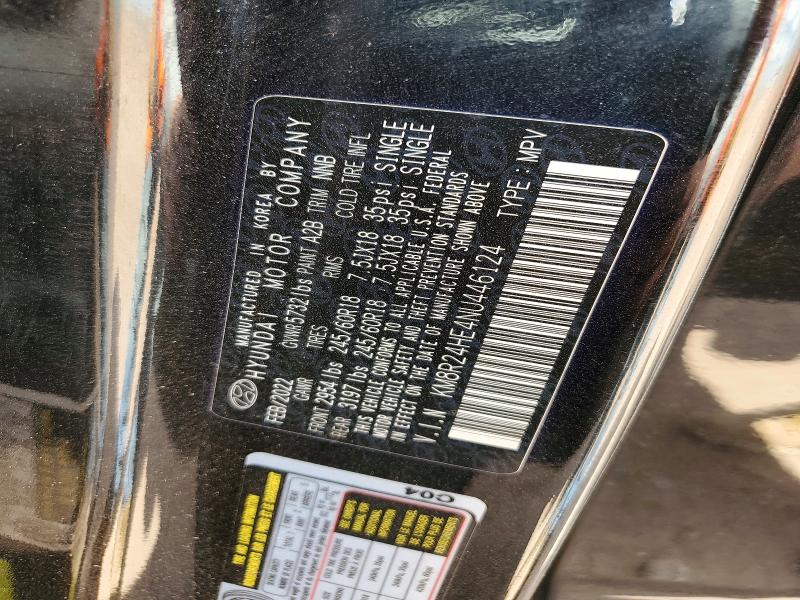 52532336 :رقم المزاد ، KM8R24HE4NU446124 vin ، 2022 Hyundai Palisade مزاد بيع