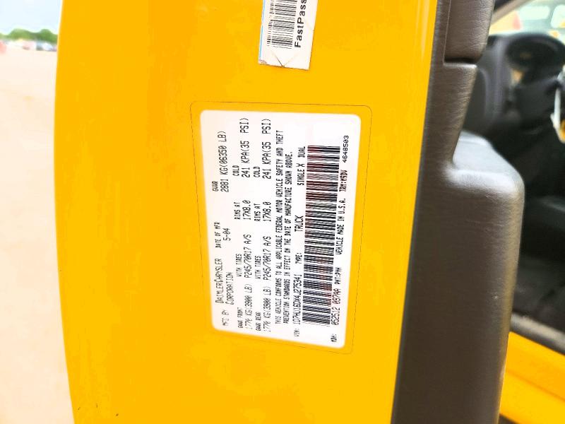 2004 Dodge Ram 1500 მანქანა იყიდება აუქციონზე, vin: 1D7HU16DX4J275341, აუქციონის ნომერი: 53622346