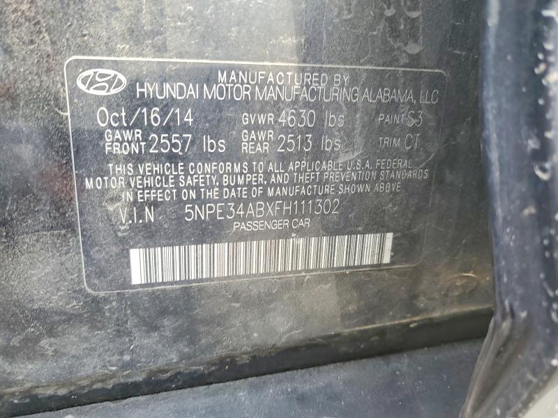 Aukcja sprzedaży 2015 Hyundai Sonata, vin: 5NPE34ABXFH111302, numer aukcji: 53252286