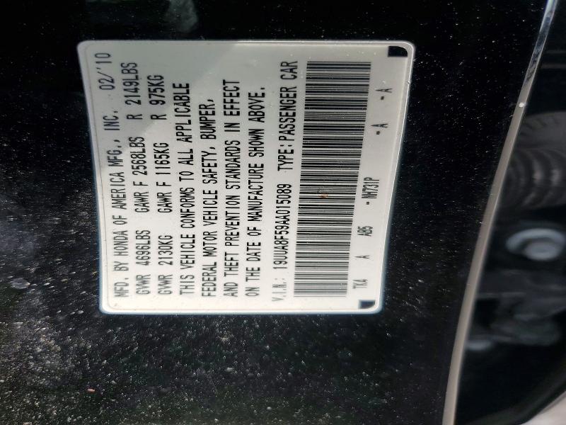 Aukcja sprzedaży 2010 Acura Tl, vin: 19UUA8F59AA015089, numer aukcji: 54696036