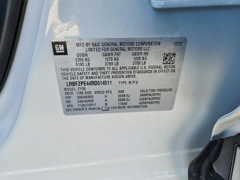 2024 Buick Envision მანქანა იყიდება აუქციონზე, vin: LRBFZPE44RD014511, აუქციონის ნომერი: 52611726