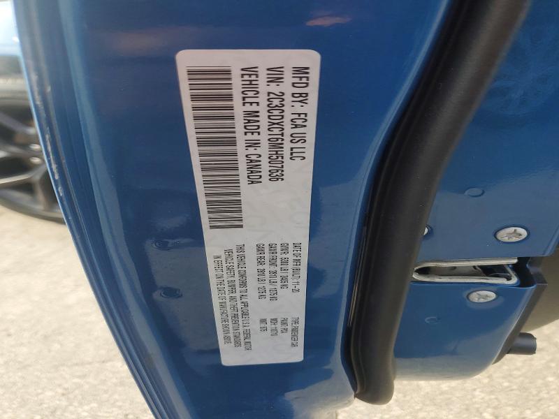 54170756 :رقم المزاد ، 2C3CDXCT6MH507636 vin ، 2021 Dodge Charger مزاد بيع