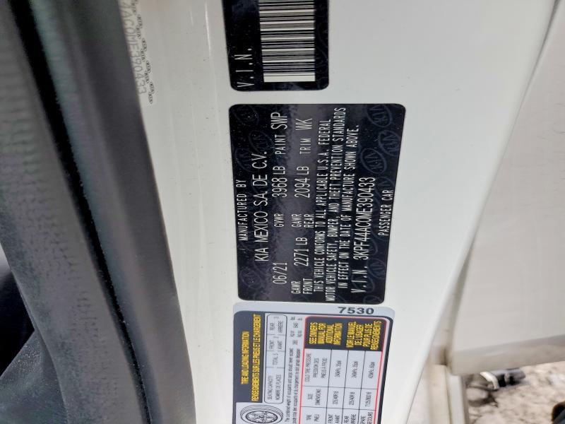 Aukcja sprzedaży 2021 Kia Forte, vin: 3KPF44AC0ME390433, numer aukcji: 53330506