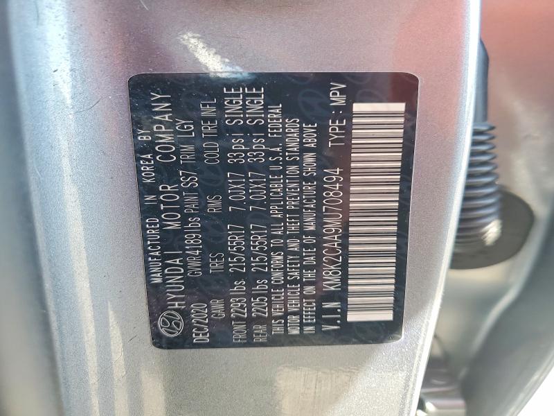 Aukcja sprzedaży 2021 Hyundai Kona, vin: KM8K2CAA9MU708494, numer aukcji: 53985626