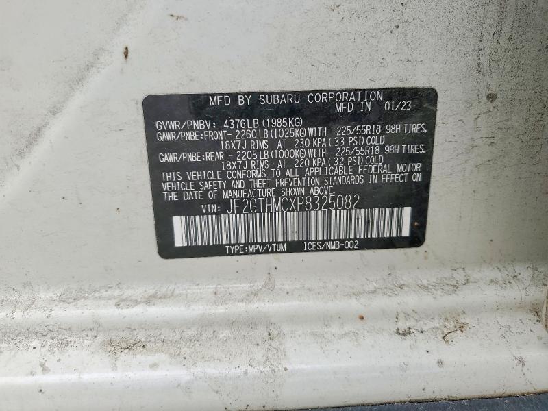 Продаж на аукціоні авто 2023 Subaru Crosstrek, vin: JF2GTHMCXP8325082, номер лоту: 55561046