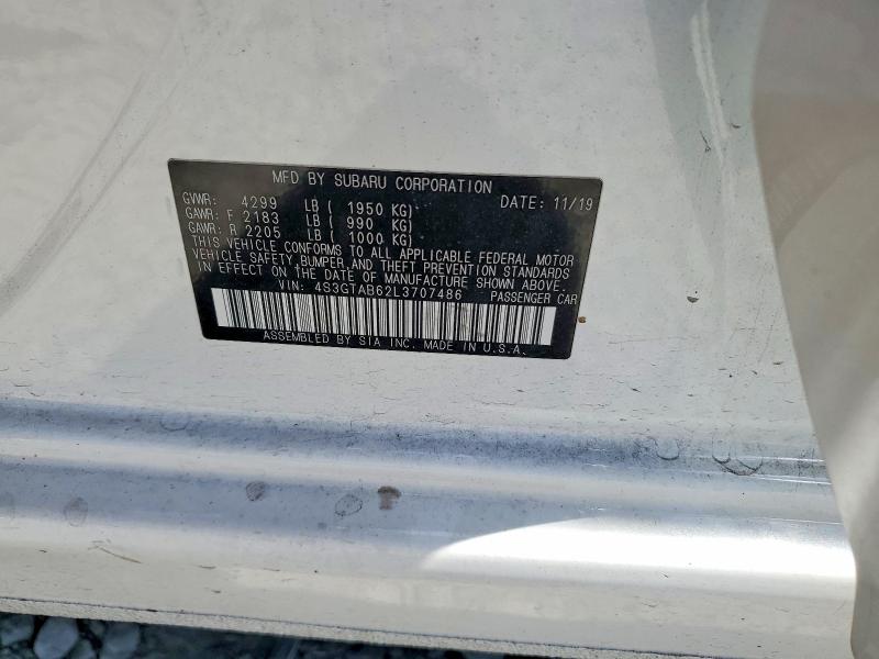 Продаж на аукціоні авто 2020 Subaru Impreza, vin: 4S3GTAB62L3707486, номер лоту: 55453106