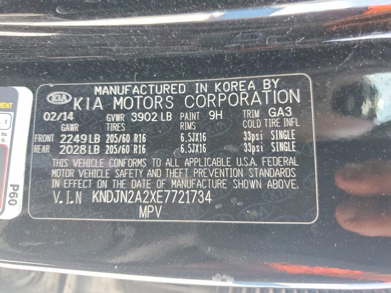 Продажа на аукционе авто 2014 Kia Soul, vin: KNDJN2A2XE7721734, номер лота: 53025846