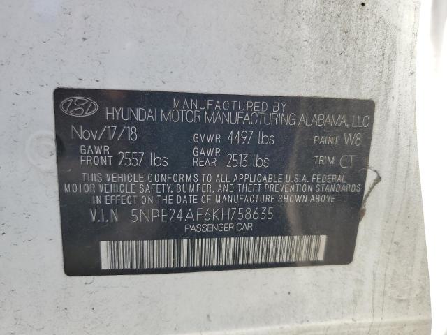 Aukcja sprzedaży 2019 Hyundai Sonata, vin: 5NPE24AF6KH758635, numer aukcji: 55184746