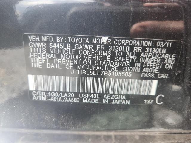 Продаж на аукціоні авто 2011 Lexus Ls, vin: JTHBL5EF7B5105505, номер лоту: 53899486