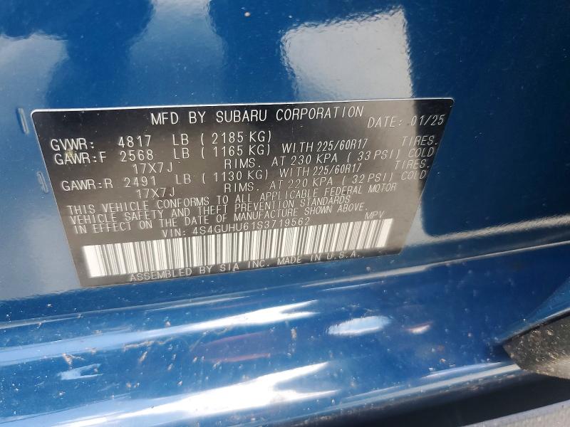Продажа на аукционе авто 2025 Subaru Crosstrek, vin: 4S4GUHU61S3719562, номер лота: 53872696