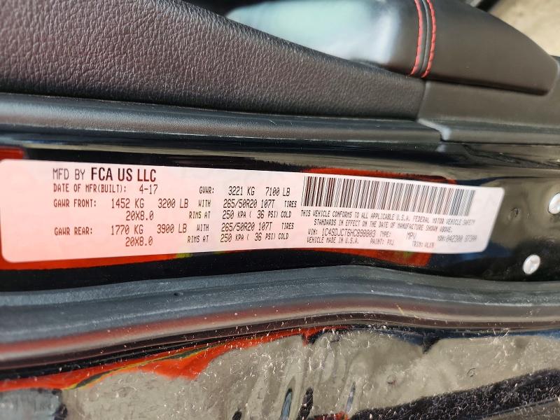 2017 Dodge Durango მანქანა იყიდება აუქციონზე, vin: 1C4SDJCT6HC898803, აუქციონის ნომერი: 55131436