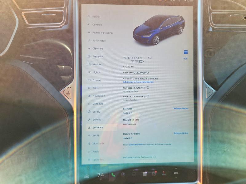 Продажа на аукционе авто 2018 Tesla Model X, vin: 5YJXCDE22JF089595, номер лота: 54809586