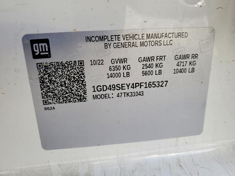 55042506 :رقم المزاد ، 1GD49SEY4PF165327 vin ، 2023 Gmc Sierra مزاد بيع
