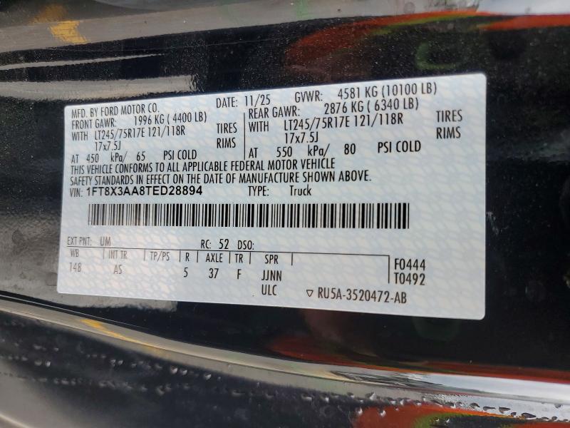 Продаж на аукціоні авто 2026 Ford F350, vin: 1FT8X3AA8TED28894, номер лоту: 52713586