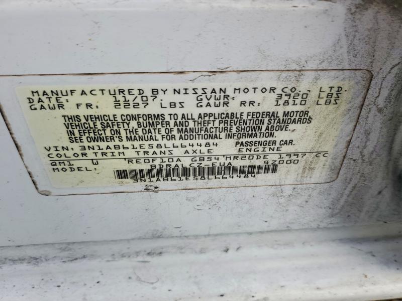 Aukcja sprzedaży 2008 Nissan Sentra, vin: 3N1AB61E58L664484, numer aukcji: 54760226
