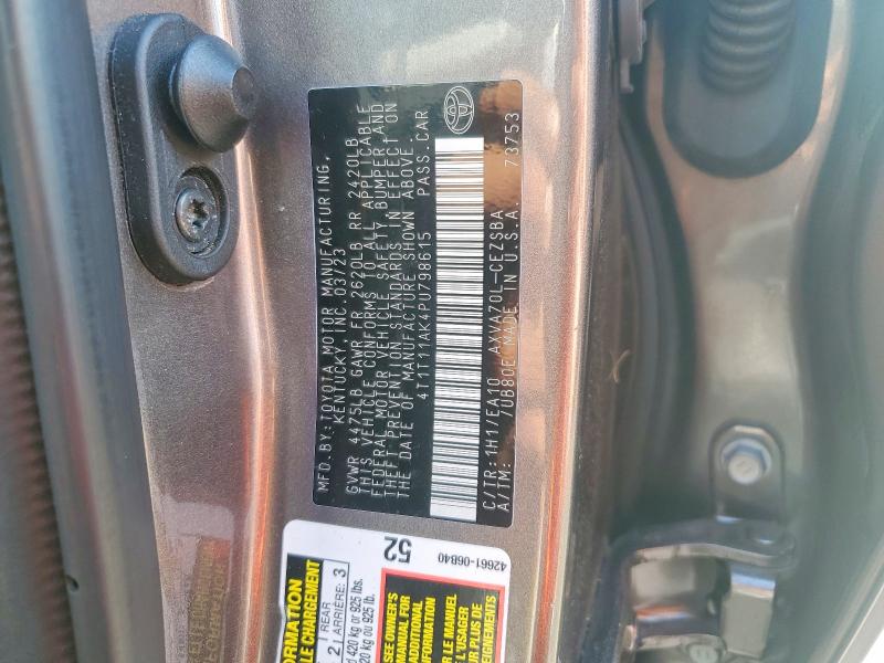 Продаж на аукціоні авто 2023 Toyota Camry, vin: 4T1T11AK4PU798615, номер лоту: 55058886