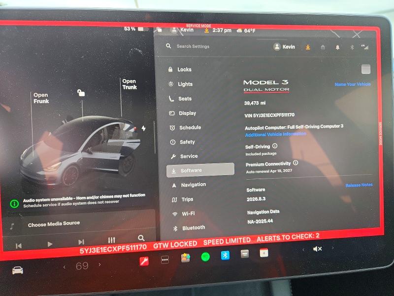Aukcja sprzedaży 2023 Tesla Model 3, vin: 5YJ3E1ECXPF511170, numer aukcji: 52605326