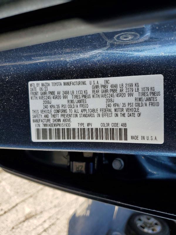 54788166 :رقم المزاد ، 7MMVABEM9PN151930 vin ، 2023 Mazda Cx-50 مزاد بيع