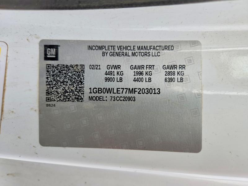 Aukcja sprzedaży 2021 Chevrolet Silverado, vin: 1GB0WLE77MF203013, numer aukcji: 54556066