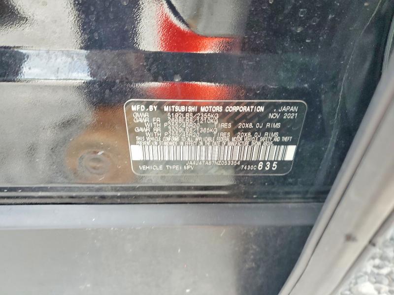Продаж на аукціоні авто 2022 Mitsubishi Outlander, vin: JA4J4TA87NZ053354, номер лоту: 53780626