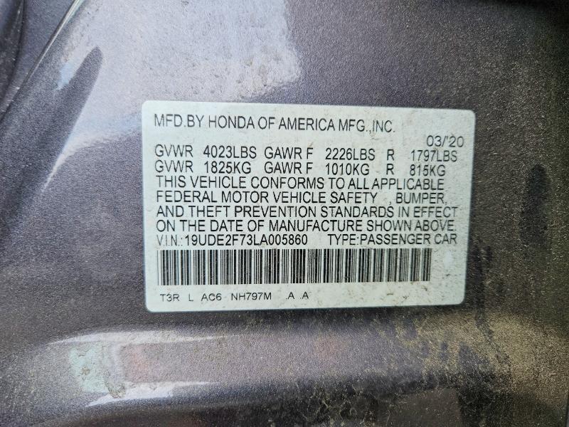 Продаж на аукціоні авто 2020 Acura Ilx, vin: 19UDE2F73LA005860, номер лоту: 53526106