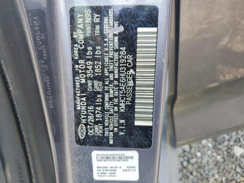 Продаж на аукціоні авто 2017 Hyundai Accent, vin: KMHCT5AE6HU319284, номер лоту: 52695596