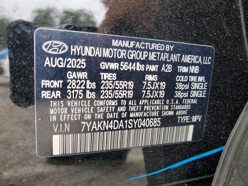 Aukcja sprzedaży 2025 Hyundai Ioniq 5, vin: 7YAKN4DA1SY040685, numer aukcji: 53988366