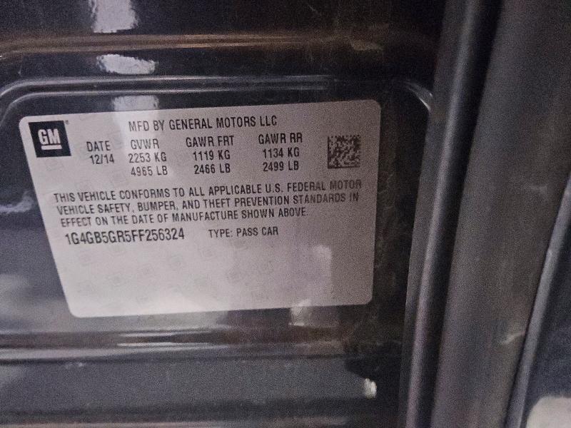 Продаж на аукціоні авто 2015 Buick Lacross, vin: 1G4GB5GR5FF256324, номер лоту: 51204116