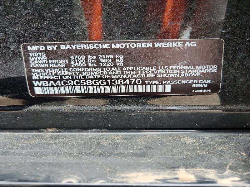 Aukcja sprzedaży 2016 Bmw 428, vin: WBA4C9C58GG138470, numer aukcji: 53186086