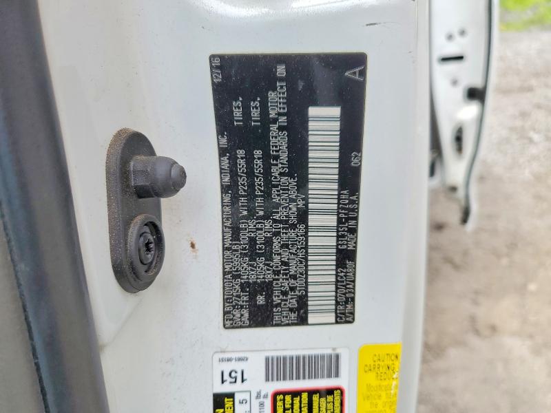 Aukcja sprzedaży 2017 Toyota Sienna, vin: 5TDDZ3DC7HS159166, numer aukcji: 54790576