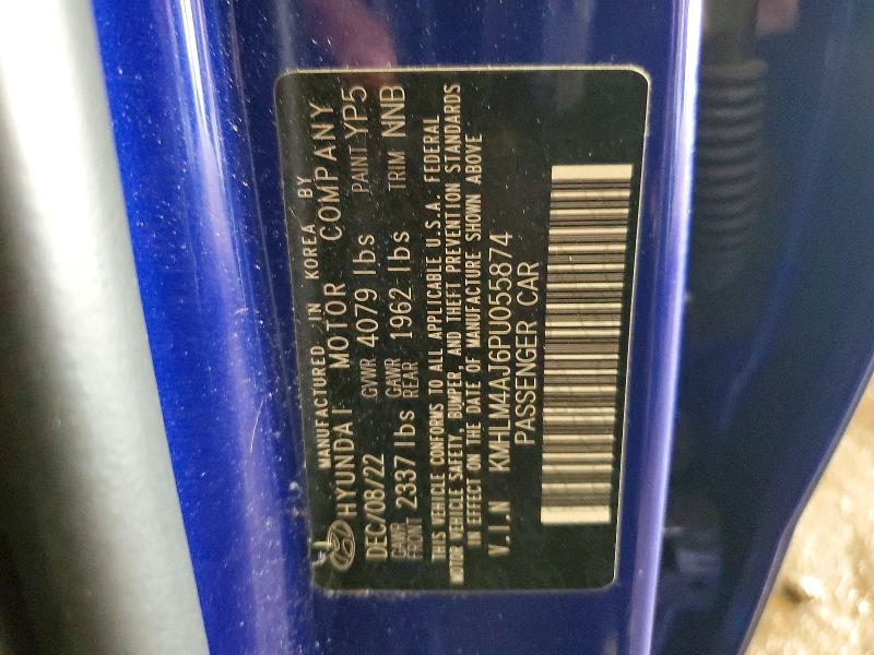 Aukcja sprzedaży 2023 Hyundai Elantra, vin: KMHLM4AJ6PU055874, numer aukcji: 52332226