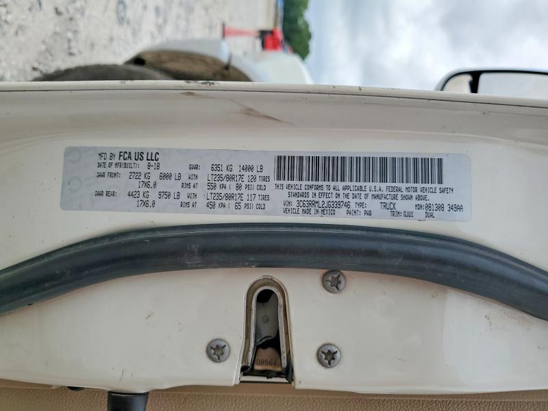 53711836 :رقم المزاد ، 3C63RRML2JG339746 vin ، 2018 Ram 3500 مزاد بيع